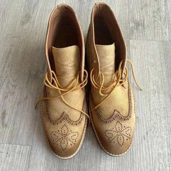 Marc Joseph Mens Vestry St Mustard Suede Ankle Boots Size 10 - Picture 8 of 8